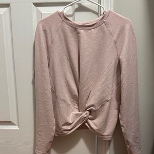 lululemon athletica Light Pink Twist Front Sweatshirt